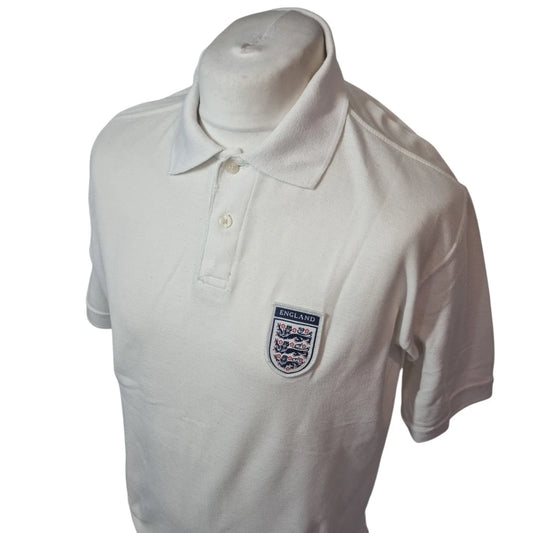 Admiral England Polo T-Shirt Large White England Soccer Football National Team Unisex T-shirt, Sweatshirt, Hoodie, Long Sleeve Tee - T-Shirt, Sweatshirt, Hoodie