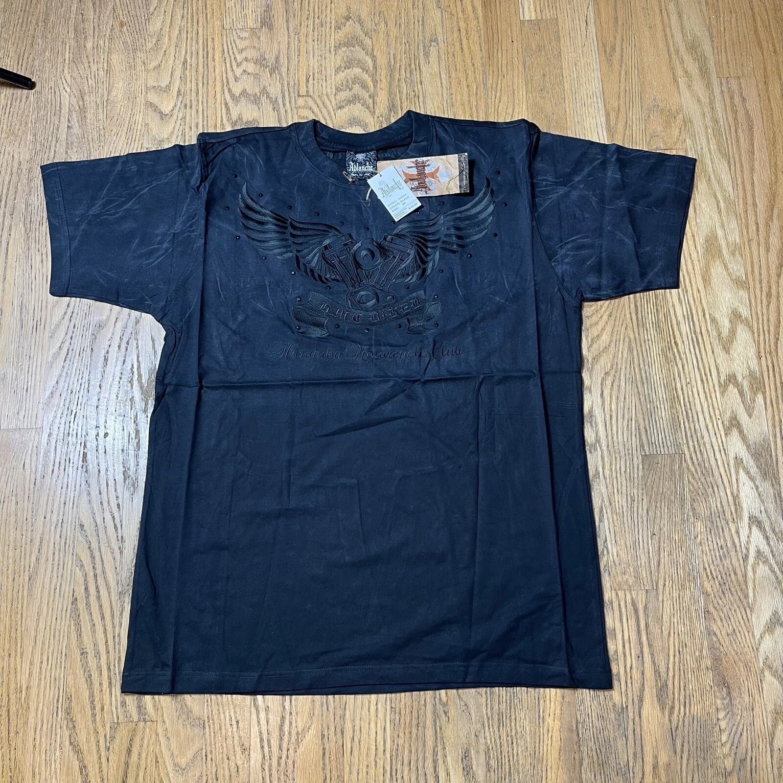 NWT Harajuku Motorcycle Club Mens Tee Shirt Size 2XL Black "RIDE FREE" Y2K Unisex T-shirt, Sweatshirt, Hoodie, Long Sleeve Tee - T-Shirt, Sweatshirt, Hoodie