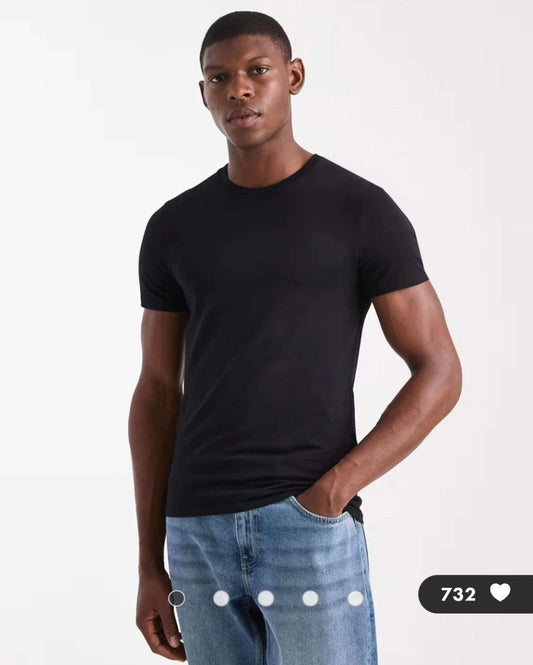 ASOS DESIGN essentials muscle fit T-shirt in black Size S Unisex T-shirt, Sweatshirt, Hoodie, Long Sleeve Tee - T-Shirt, Sweatshirt, Hoodie