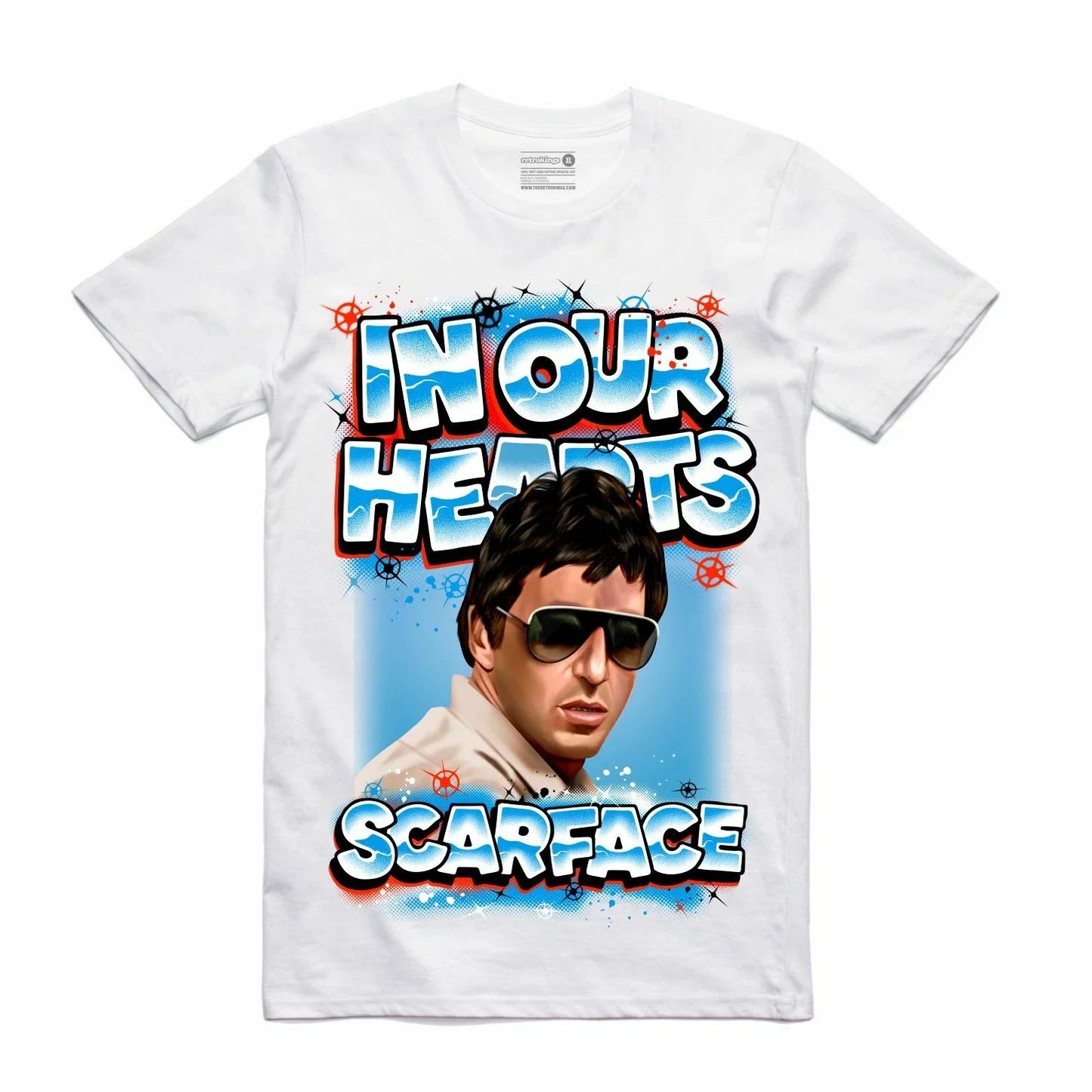 NEW Streetwear on Demand MEMORIAL SCARFACE WHITE Tee Shirt SMALL-3XLARGE LIMITED Unisex T-shirt, Sweatshirt, Hoodie, Long Sleeve Tee - T-Shirt, Sweatshirt, Hoodie