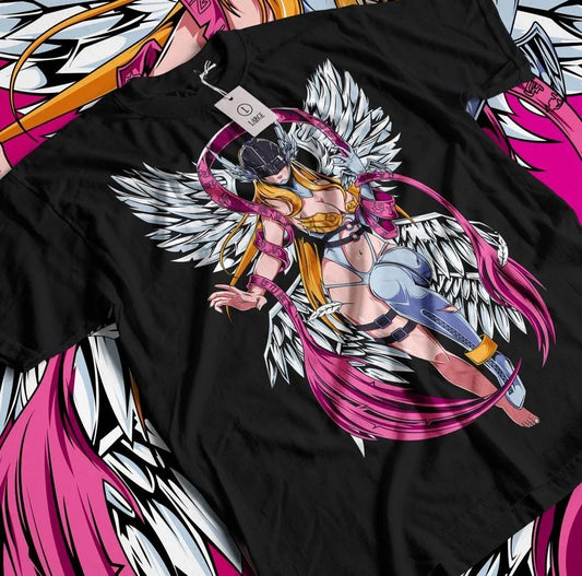 Angemon Shirt Digimon Anime Patamon Tshirt MagnaAngemon Tee Seraphimon T-Shirt Unisex T-shirt, Sweatshirt, Hoodie, Long Sleeve Tee - T-Shirt, Sweatshirt, Hoodie