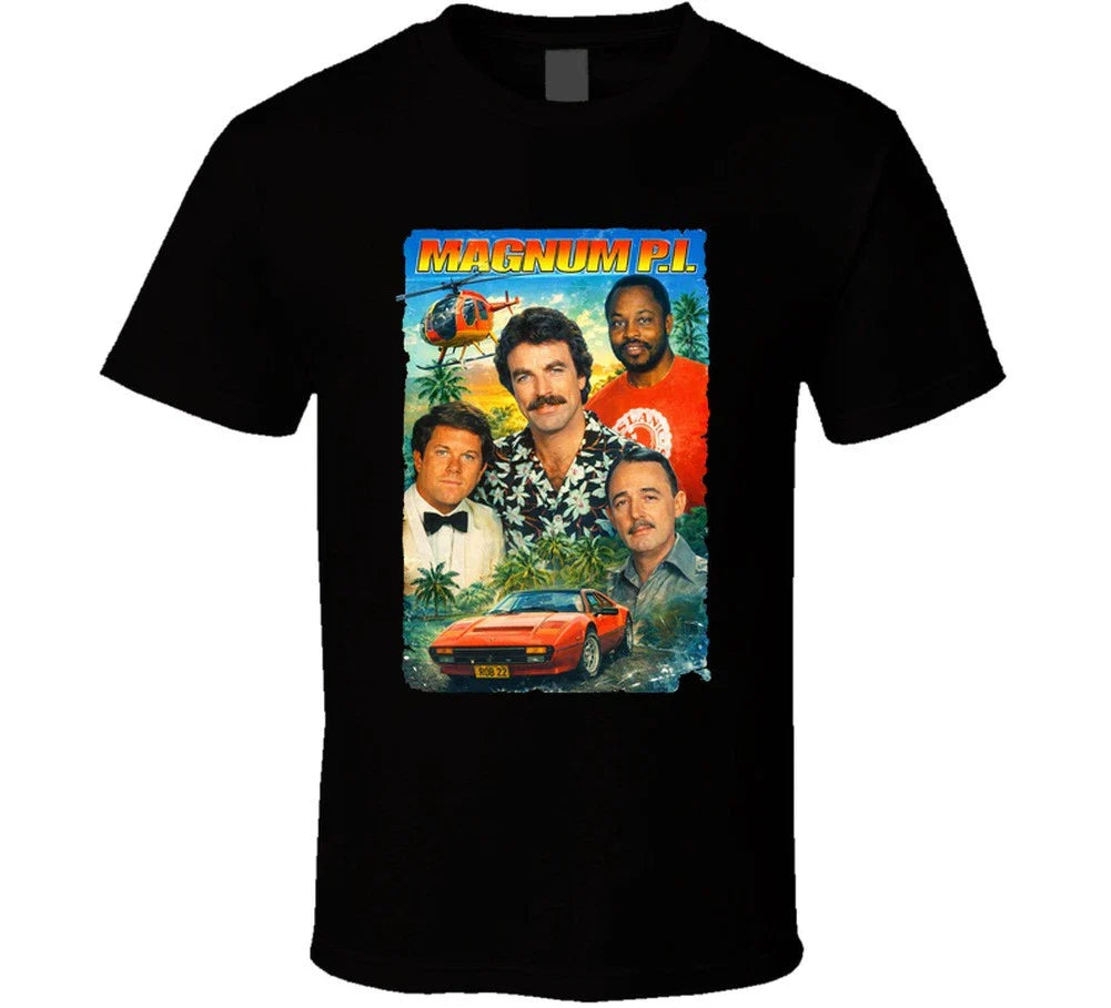Magnum Pi Retro Fan T Shirt Unisex T-shirt, Sweatshirt, Hoodie, Long Sleeve Tee - T-Shirt, Sweatshirt, Hoodie
