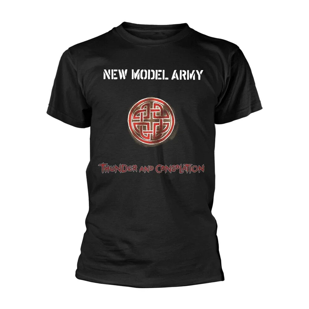 New Model Army (NMA) - THUNDER AND CONSOLATION - Black T SHIRT *Official Unisex T-shirt, Sweatshirt, Hoodie, Long Sleeve Tee - T-Shirt, Sweatshirt, Hoodie
