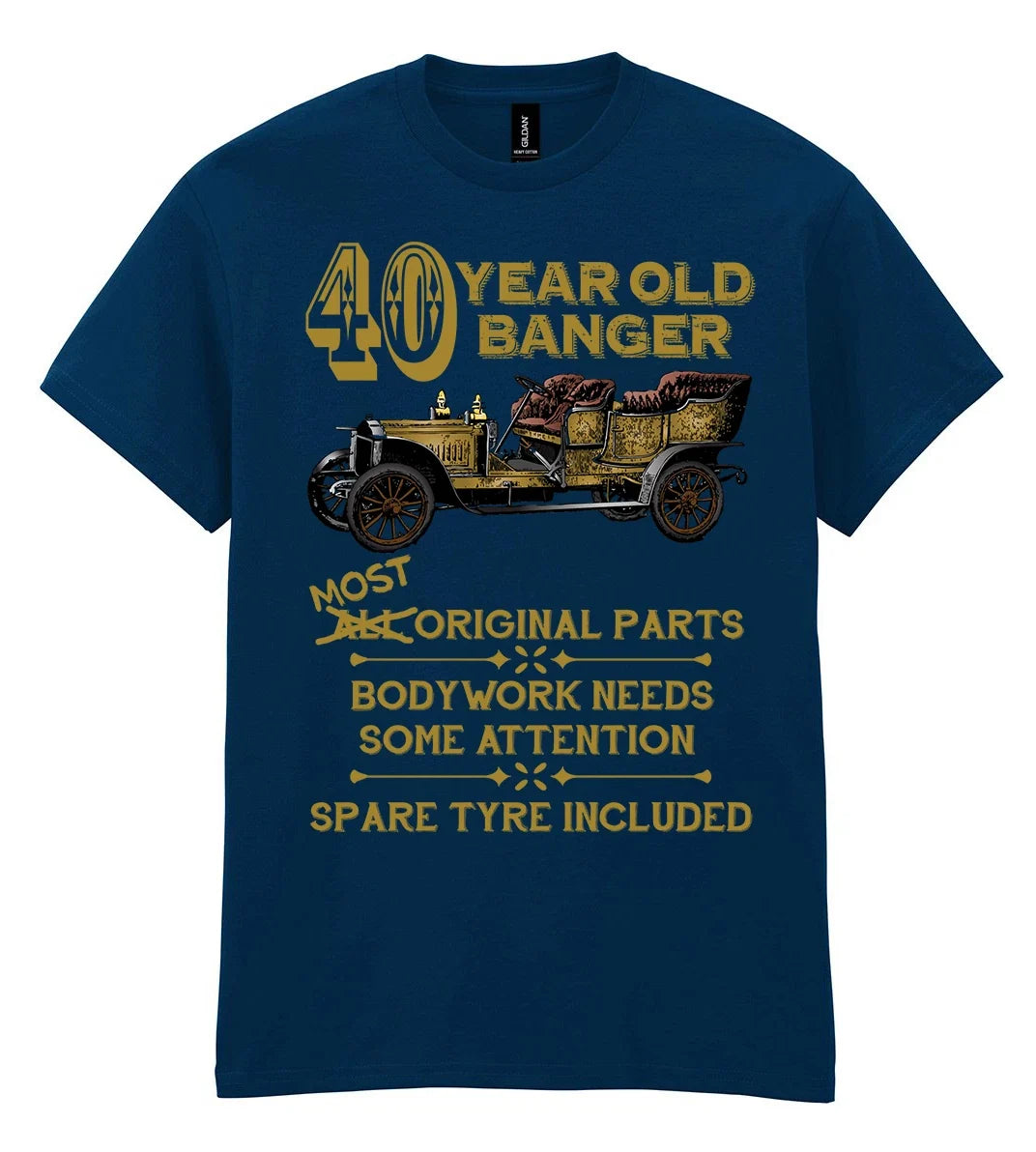 Mens 40th Birthday T-Shirt 40 Year OLD BANGER Funny Classic Fortieth Gift Top Unisex T-shirt, Sweatshirt, Hoodie, Long Sleeve Tee - T-Shirt, Sweatshirt, Hoodie