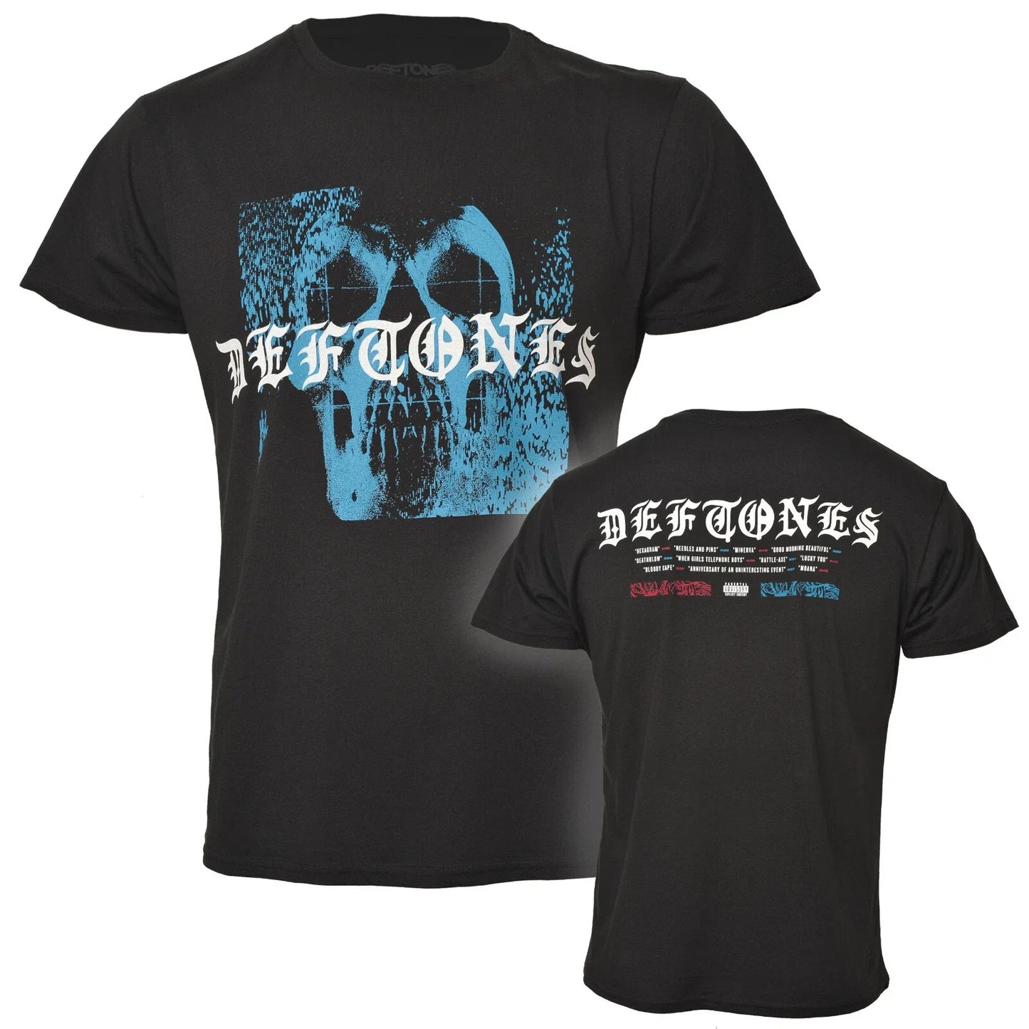 Official Deftones T Shirt Static Skull Black New S M L XL XXL Unisex T-shirt, Sweatshirt, Hoodie, Long Sleeve Tee - T-Shirt, Sweatshirt, Hoodie