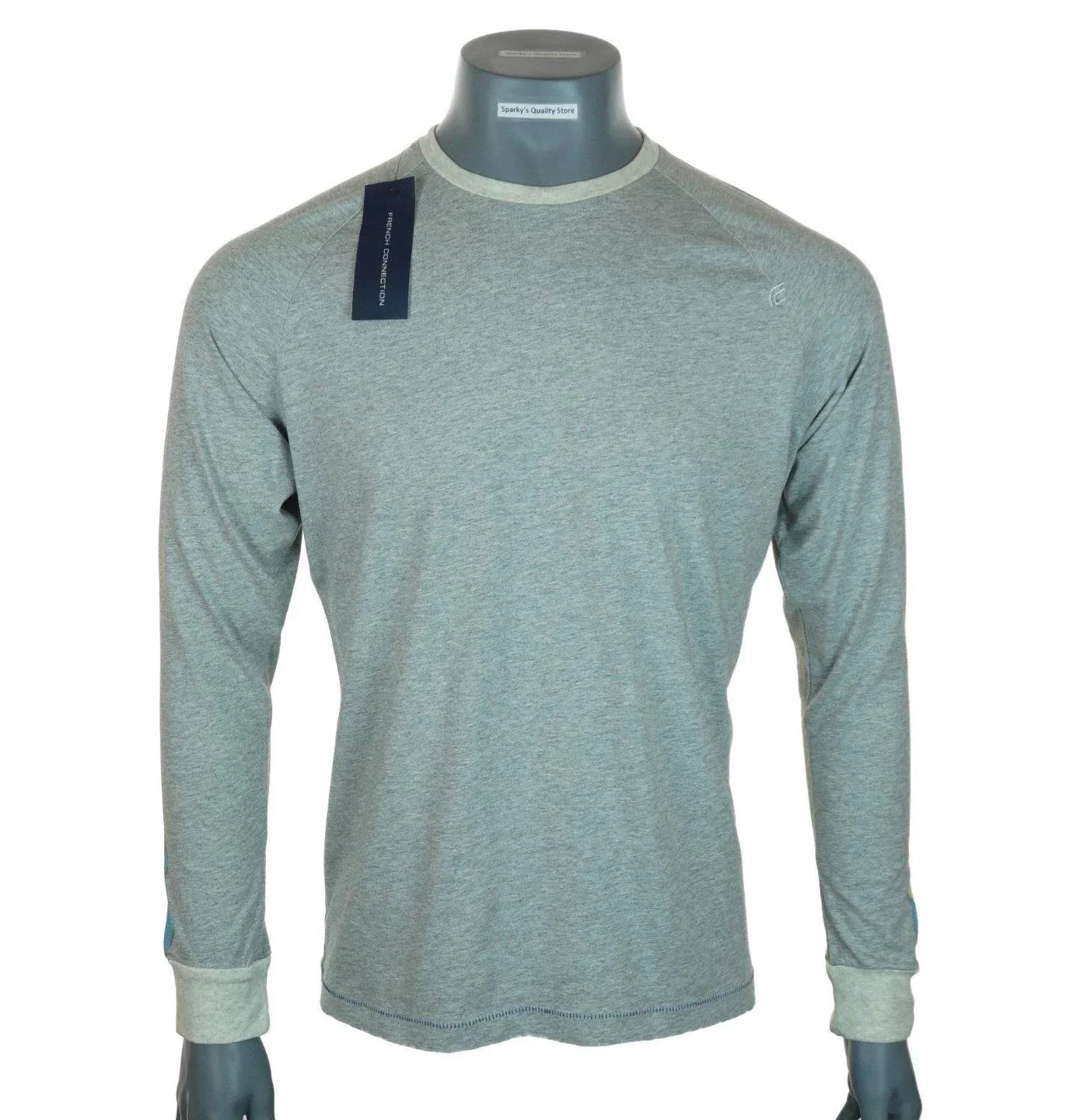 New Men's French Connection Long Sleeved T Shirt RRP40 Embroidered Top XS S M Unisex T-shirt, Sweatshirt, Hoodie, Long Sleeve Tee - T-Shirt, Sweatshirt, Hoodie