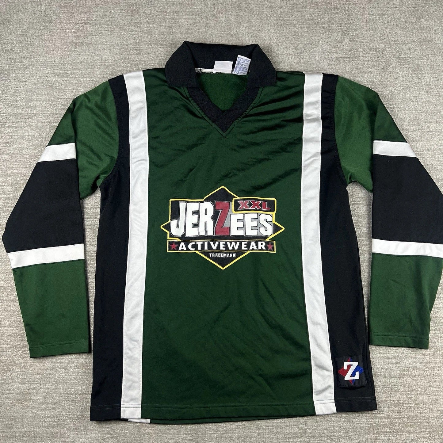 Vintage JERZEES Soccer Jersey Men's Size M Long Sleeve Rugby Football Green Unisex T-shirt, Sweatshirt, Hoodie, Long Sleeve Tee - T-Shirt, Sweatshirt, Hoodie