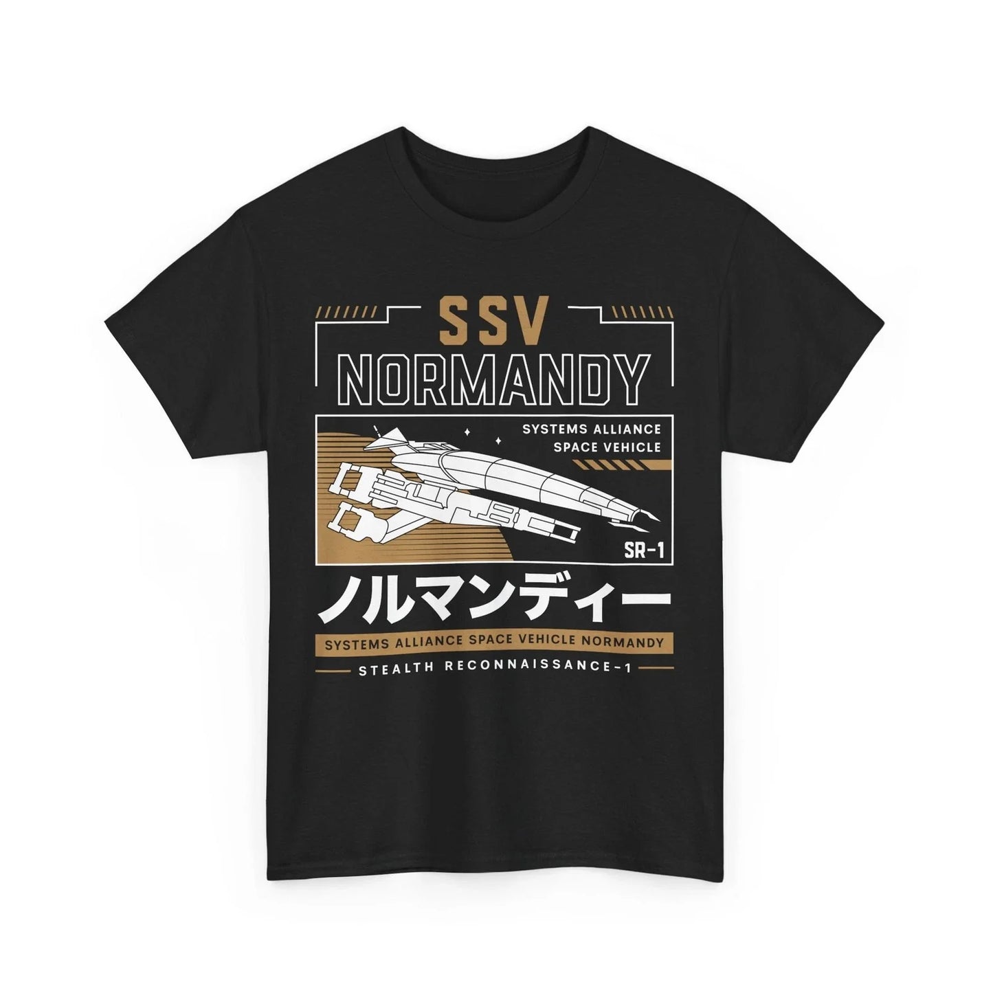 Ssv Normandy Aesthetic Unisex T-Shirt. Mass Effect Video Game. Commander Shepard Unisex T-shirt, Sweatshirt, Hoodie, Long Sleeve Tee - T-Shirt, Sweatshirt, Hoodie