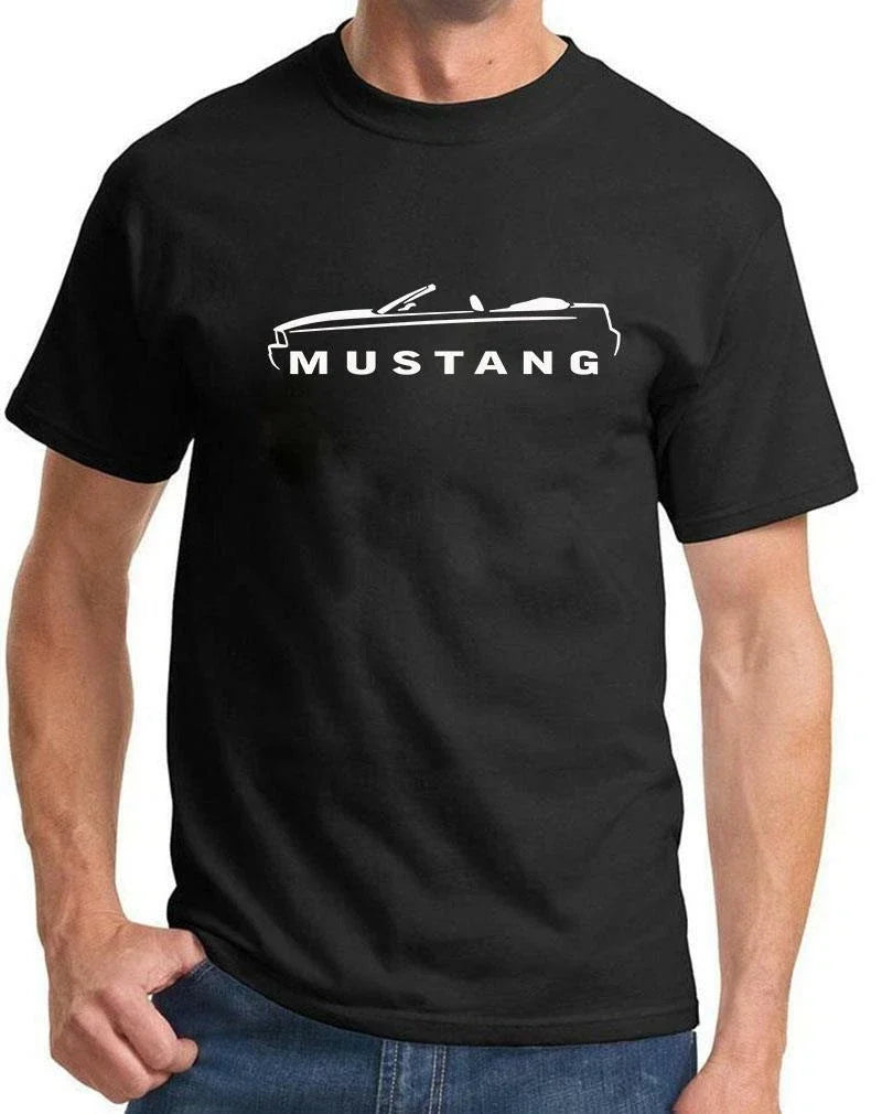 2005-09 Ford Mustang Convertible Classic Outline Design Tshirt NEW Unisex T-shirt, Sweatshirt, Hoodie, Long Sleeve Tee - T-Shirt, Sweatshirt, Hoodie