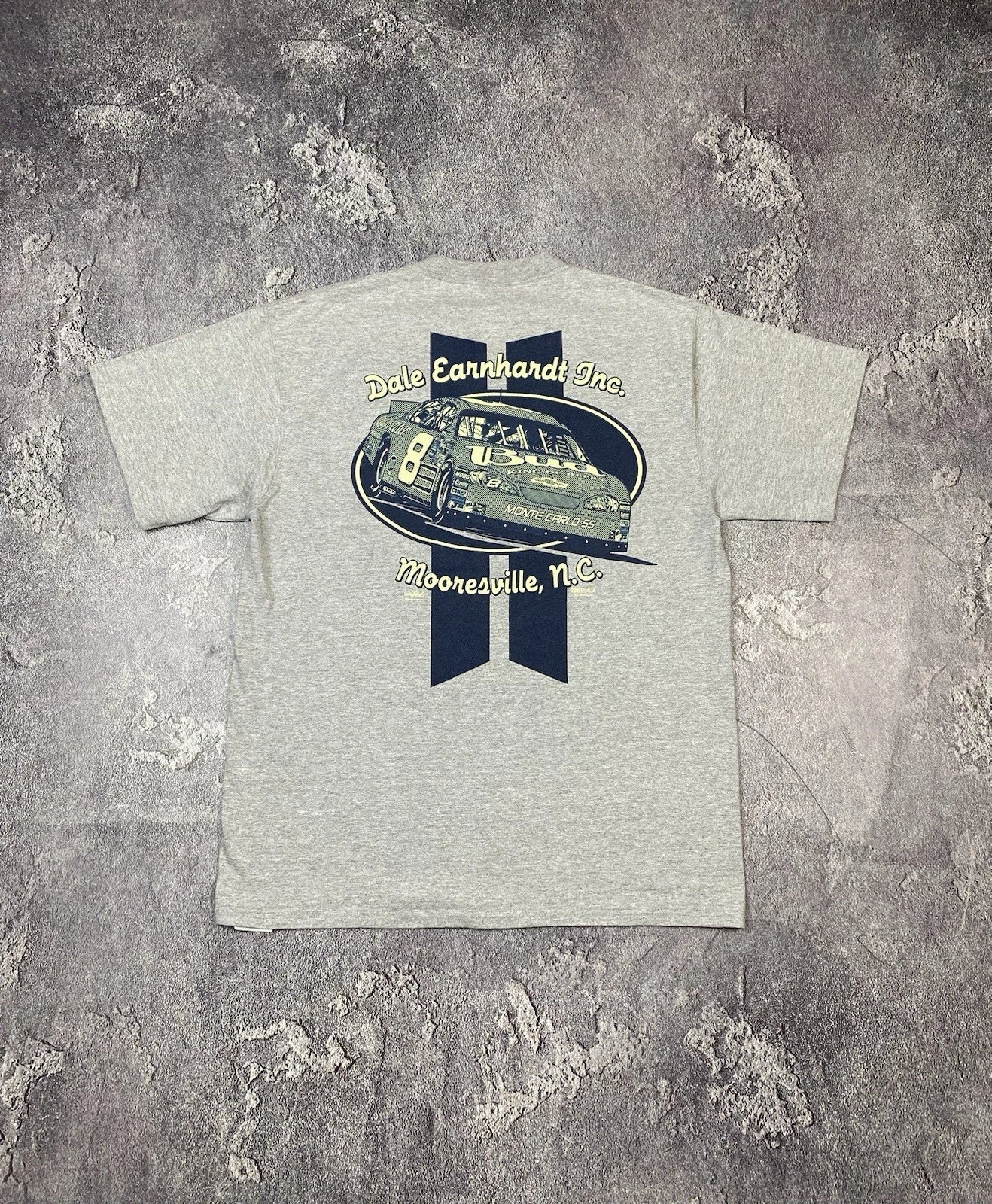 Vintage 00s NASCAR Racing Dale Earnhardt Grey T-shirt Y2K Streetwear Size XL Unisex T-shirt, Sweatshirt, Hoodie, Long Sleeve Tee - T-Shirt, Sweatshirt, Hoodie