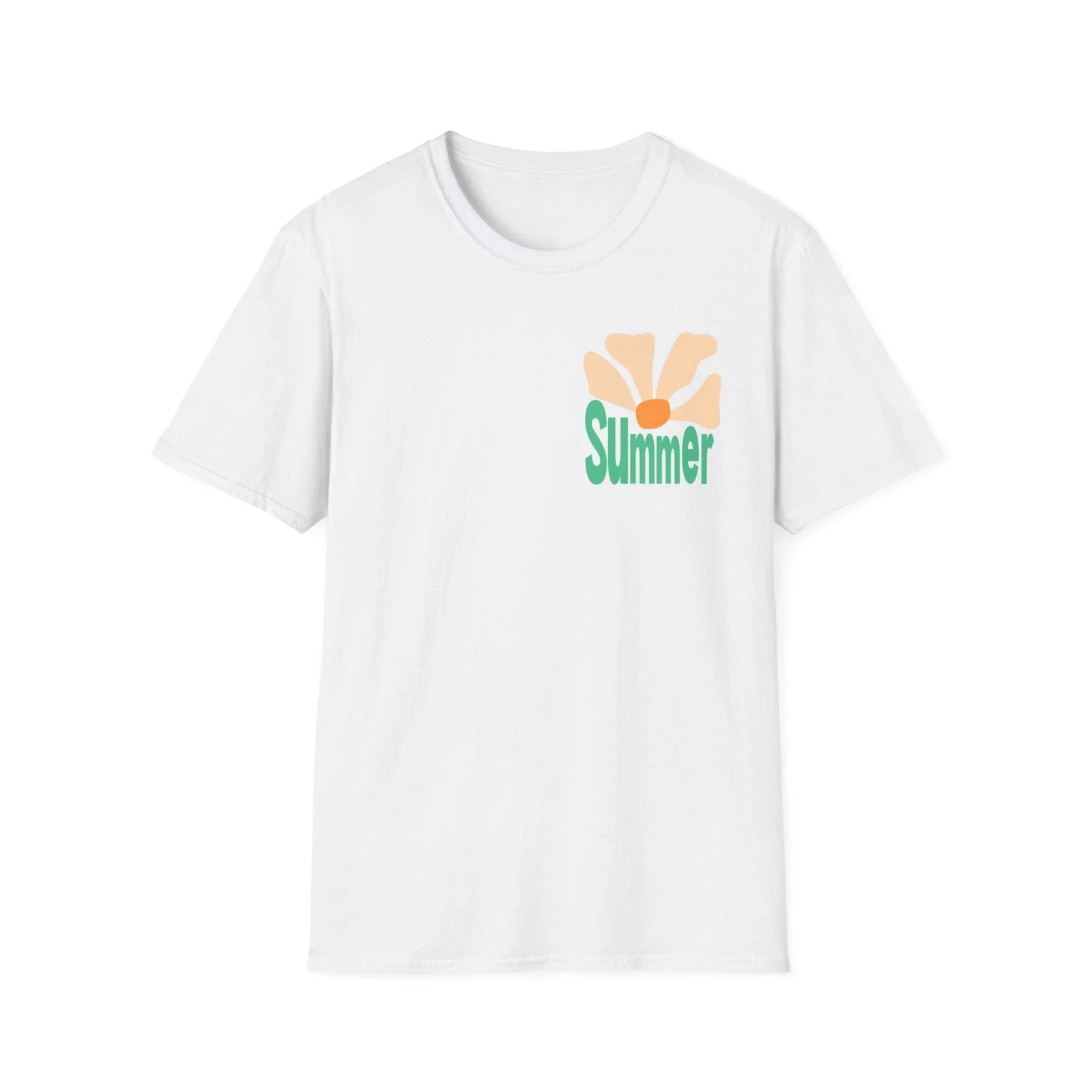 Retro Floral Summer T-Shirt | Orange Flower Graphic Tee Unisex T-shirt, Sweatshirt, Hoodie, Long Sleeve Tee - T-Shirt, Sweatshirt, Hoodie