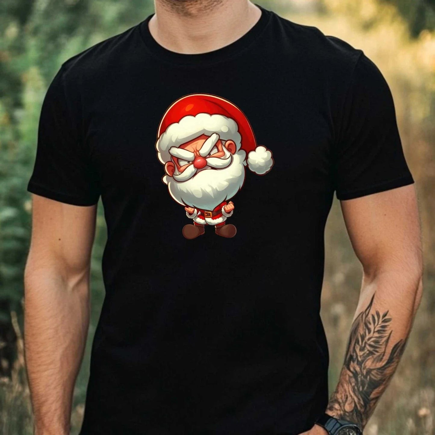 Mens Funny Santa Theme Cotton T-Shirt Size XS to 5XL Unisex T-shirt, Sweatshirt, Hoodie, Long Sleeve Tee - T-Shirt, Sweatshirt, Hoodie