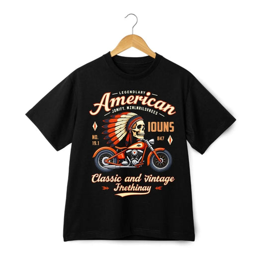 American Classic Washed T-Shirt Unisex Biker Skull Gift Tee for Motorcycle Lover Unisex T-shirt, Sweatshirt, Hoodie, Long Sleeve Tee - T-Shirt, Sweatshirt, Hoodie