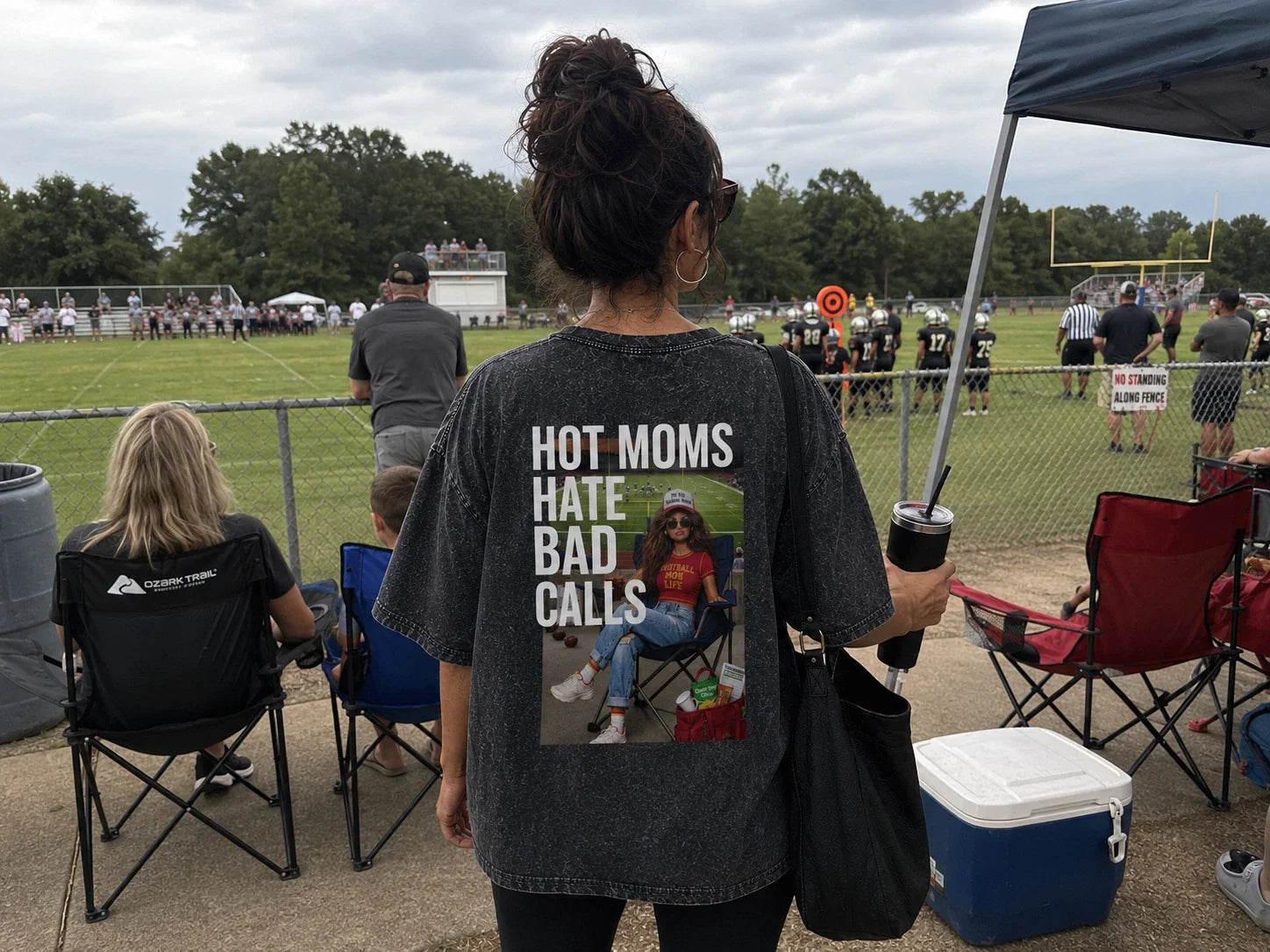 Hot Moms Hate Bad Calls Unisex Graphic Football Mom  T Shirt Funny Meme Humor Unisex T-shirt, Sweatshirt, Hoodie, Long Sleeve Tee - T-Shirt, Sweatshirt, Hoodie