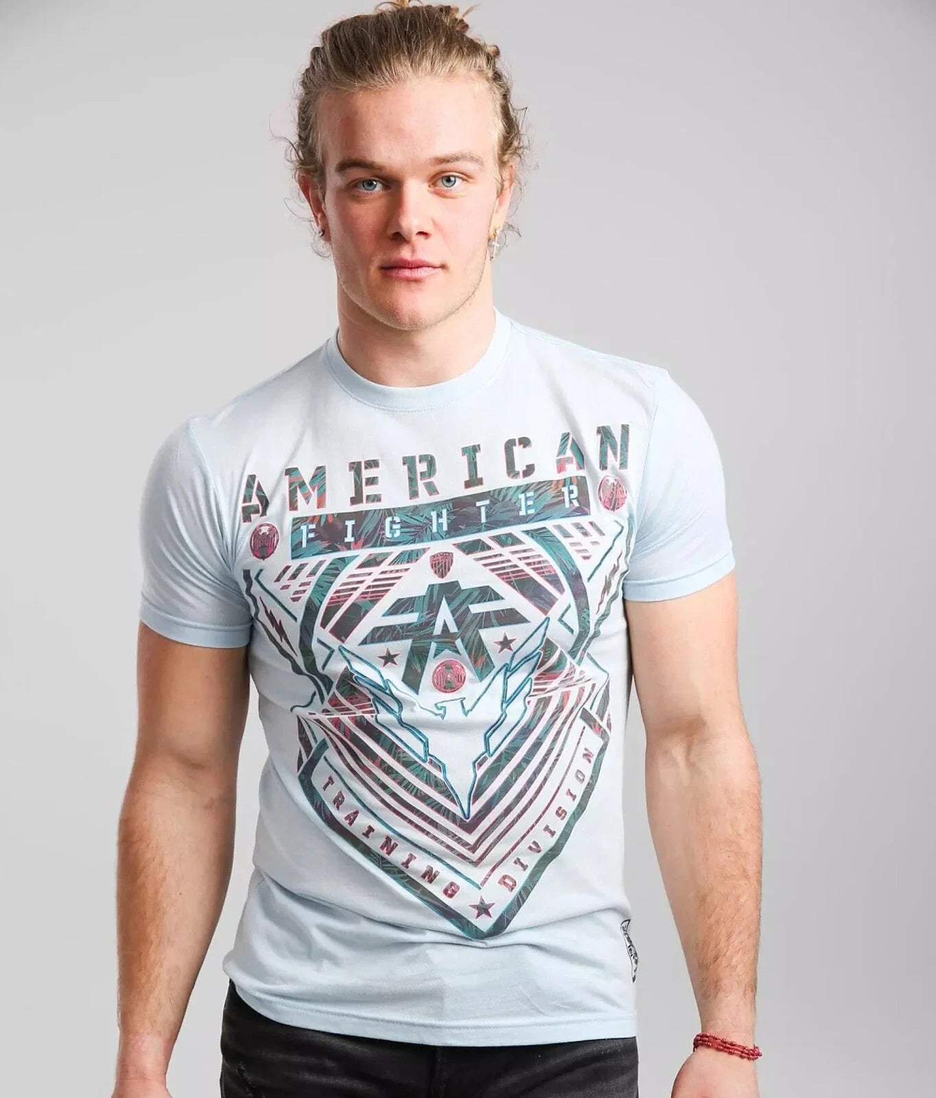 Mens American Fighter Wardell Blue Clear Water Tattoo MMA Y2K T-Shirt Tee S-4XL Unisex T-shirt, Sweatshirt, Hoodie, Long Sleeve Tee - T-Shirt, Sweatshirt, Hoodie