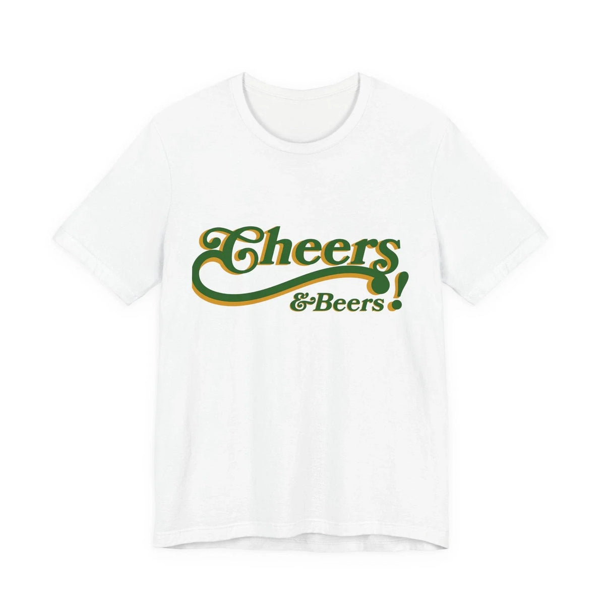 Cheers Beers Retro Script St. Patrick's Day Beer - Adult & Kids T-Shirts, Sweatshirts & Hoodies apparel design preview 1