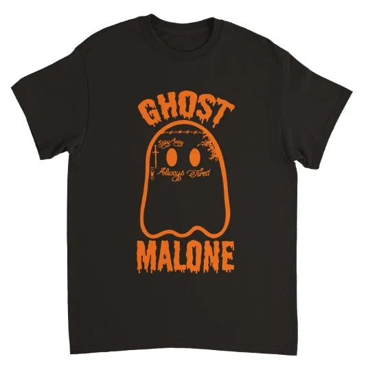 Cute Ghost Malone Fall Season Funny Halloween Spooky Season Unisex T-shirt S-3XL Unisex T-shirt, Sweatshirt, Hoodie, Long Sleeve Tee - T-Shirt, Sweatshirt, Hoodie