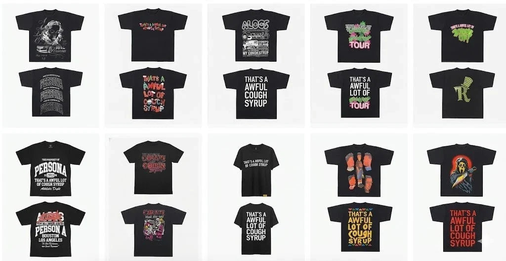 That's A Awful Lot of Cough Syrup Shirt Streetwear Black Graphic Tee  Size S-2xl Unisex T-shirt, Sweatshirt, Hoodie, Long Sleeve Tee - T-Shirt, Sweatshirt, Hoodie