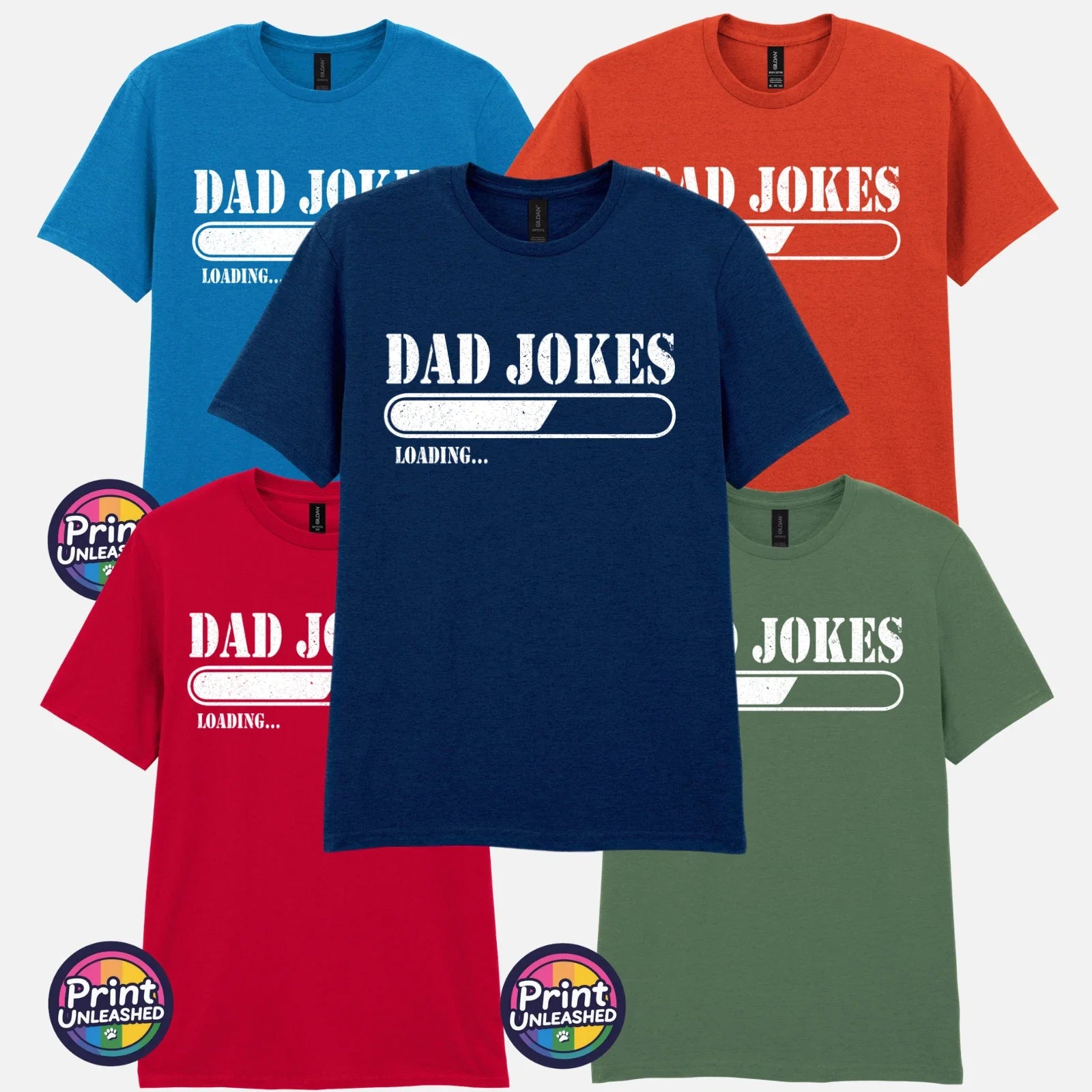 Dad Jokes Loading T Shirt Funny Gift for Dad Fun Fathers Day Joke Tee S-2XL Unisex T-shirt, Sweatshirt, Hoodie, Long Sleeve Tee - T-Shirt, Sweatshirt, Hoodie