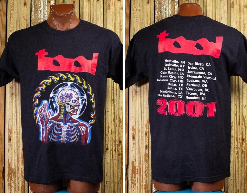 Vintage Tool Lateralus Tour Concert T Shirt 2001 Black S-5XL Unisex T-shirt, Sweatshirt, Hoodie, Long Sleeve Tee - T-Shirt, Sweatshirt, Hoodie