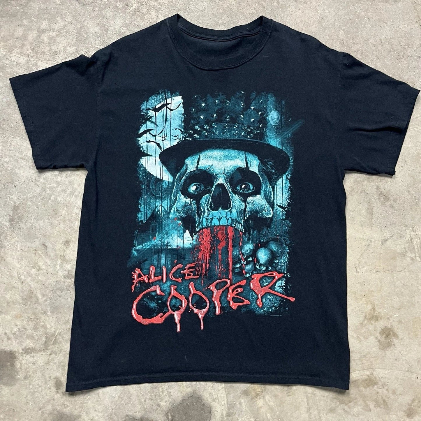 Vintage Alice Cooper Y2k Band T Shirt Mens Large Black Heavy Metal Skull 00s Unisex T-shirt, Sweatshirt, Hoodie, Long Sleeve Tee - T-Shirt, Sweatshirt, Hoodie