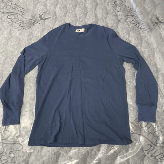 American Giant Shirt Crewneck Pullover Mens Size Large Long Sleeve Tee USA Blue Unisex T-shirt, Sweatshirt, Hoodie, Long Sleeve Tee - T-Shirt, Sweatshirt, Hoodie