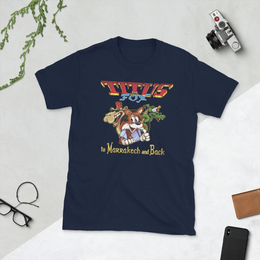 Titus the Fox retro video game Short-Sleeve Unisex T-Shirt Unisex T-shirt, Sweatshirt, Hoodie, Long Sleeve Tee - T-Shirt, Sweatshirt, Hoodie