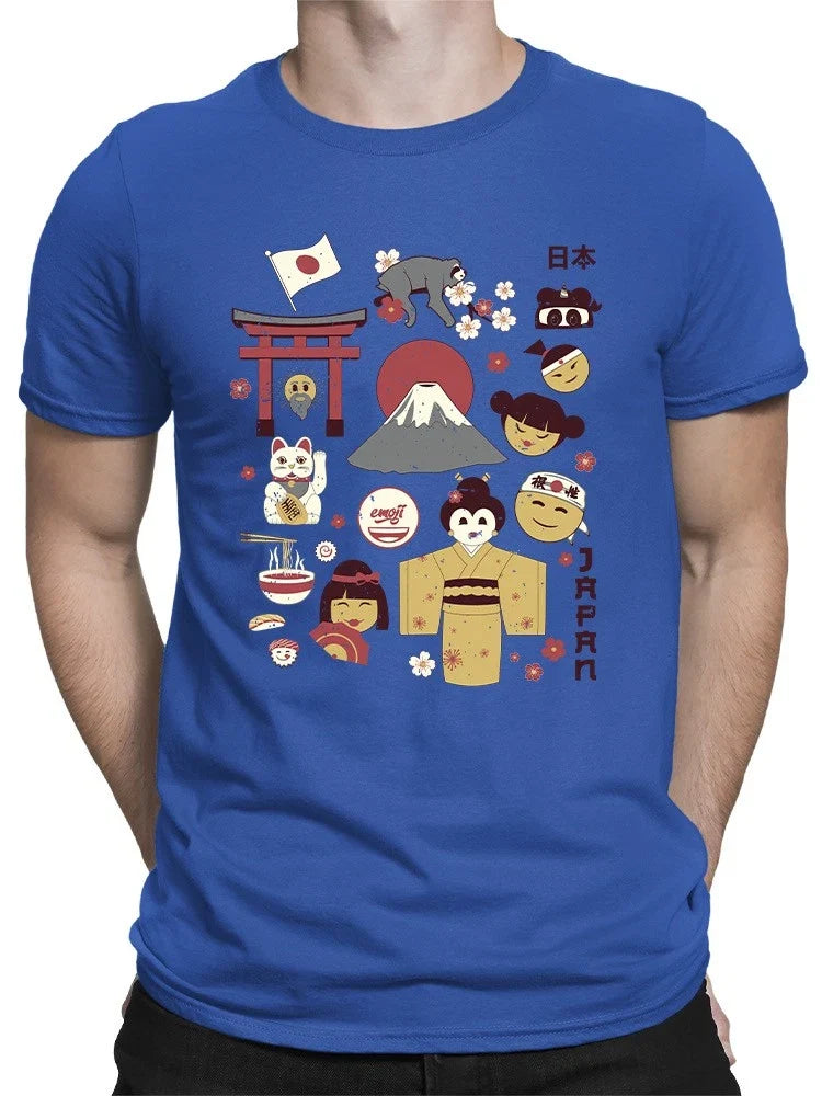 Vintage Aesthetic Japanese Emoji Graphic Men's T-shirt Unisex T-shirt, Sweatshirt, Hoodie, Long Sleeve Tee - T-Shirt, Sweatshirt, Hoodie