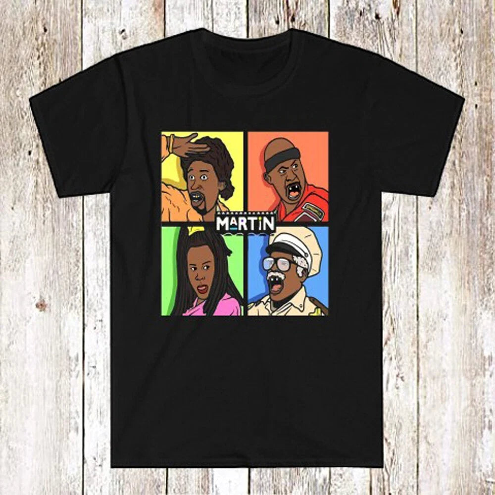 Martin TV Show Cartoon Style Men's Black Size S-5XL Unisex T-shirt, Sweatshirt, Hoodie, Long Sleeve Tee - T-Shirt, Sweatshirt, Hoodie