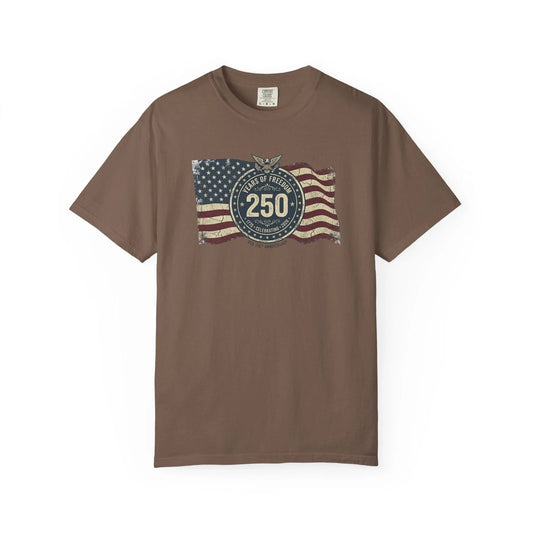 American Flag 250 Anniversary T-Shirt | Vintage Patriotic Tee Unisex T-shirt, Sweatshirt, Hoodie, Long Sleeve Tee - T-Shirt, Sweatshirt, Hoodie