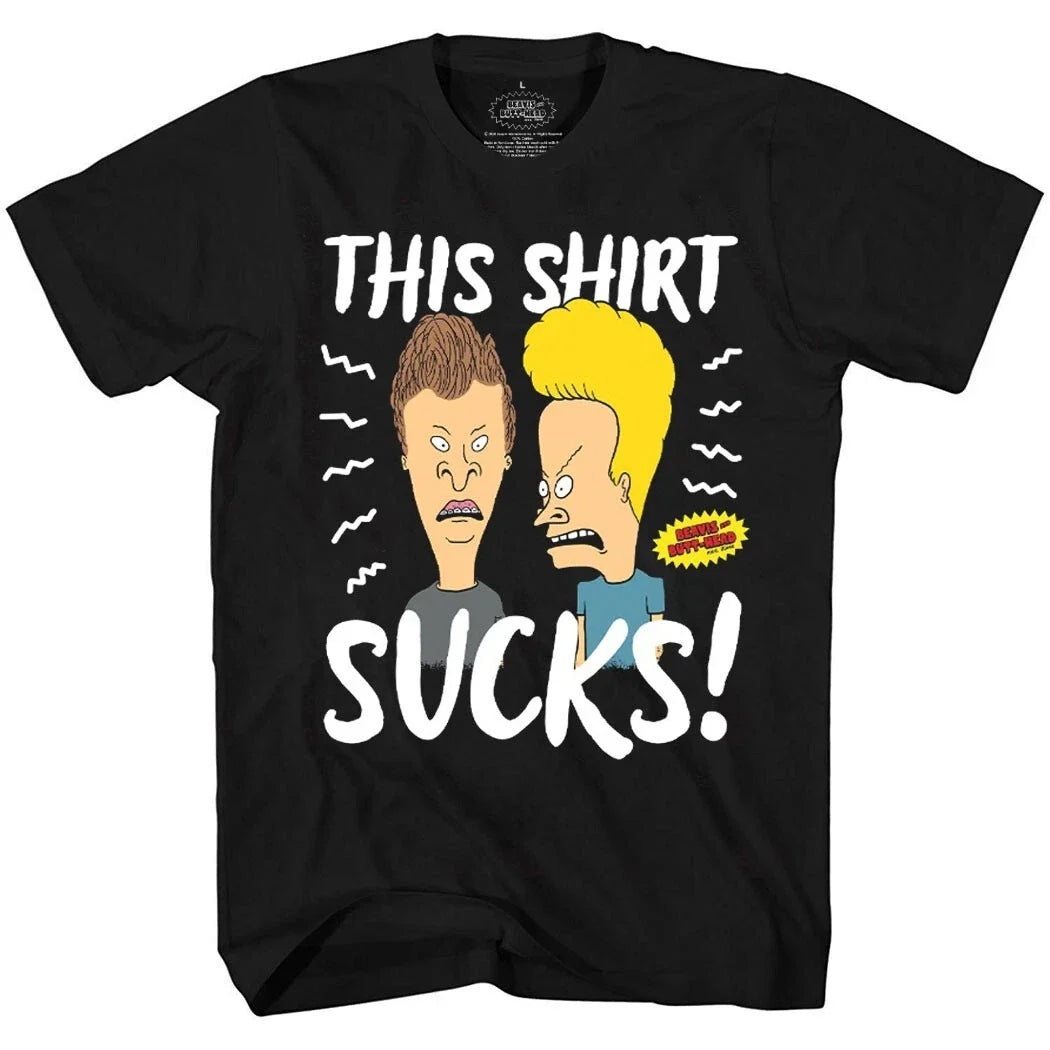Beavis and Butthead This Shirt Sucks! T-Shirt Unisex T-shirt, Sweatshirt, Hoodie, Long Sleeve Tee - T-Shirt, Sweatshirt, Hoodie