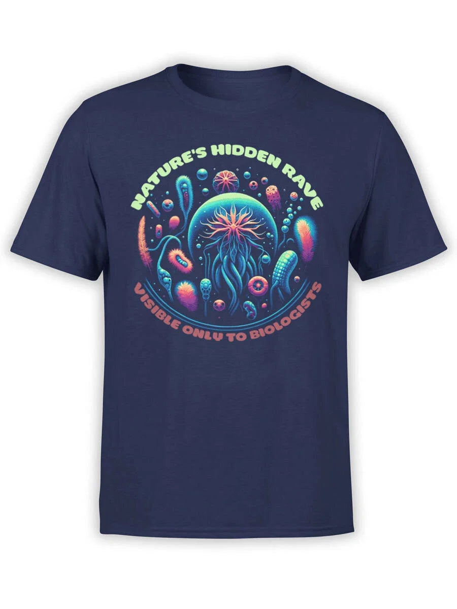 FANTUCCI Biologist T-ShirtCollection | Hidden Microbial Rave T-Shirt | Unisex Unisex T-shirt, Sweatshirt, Hoodie, Long Sleeve Tee - T-Shirt, Sweatshirt, Hoodie