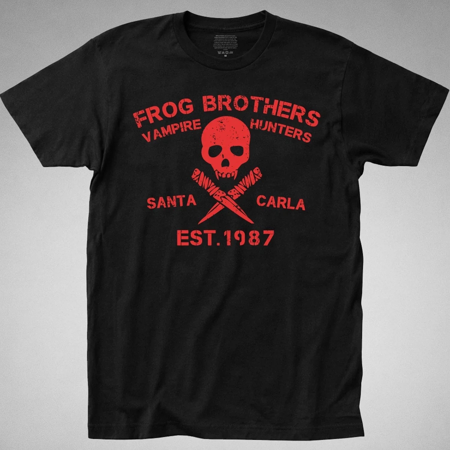 FROG BROTHERS T-SHIRT, lost boys bros vampire hunters, santa carla, killers, 80s Unisex T-shirt, Sweatshirt, Hoodie, Long Sleeve Tee - T-Shirt, Sweatshirt, Hoodie