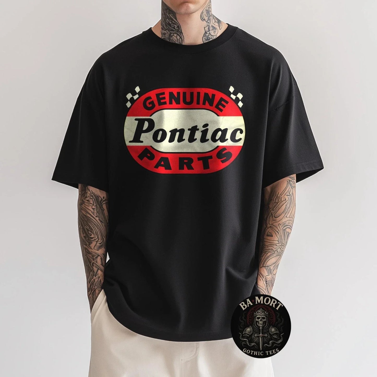 Genuine Pontiac Parts Mid 1960'S Emblem T-Shirt Unisex T-shirt, Sweatshirt, Hoodie, Long Sleeve Tee - T-Shirt, Sweatshirt, Hoodie