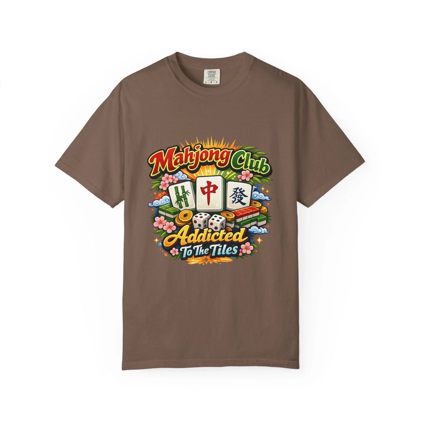 Mahjong Club Addicted to the Tiles T-shirt | Mahjong Graphic Tee Unisex T-shirt, Sweatshirt, Hoodie, Long Sleeve Tee - T-Shirt, Sweatshirt, Hoodie