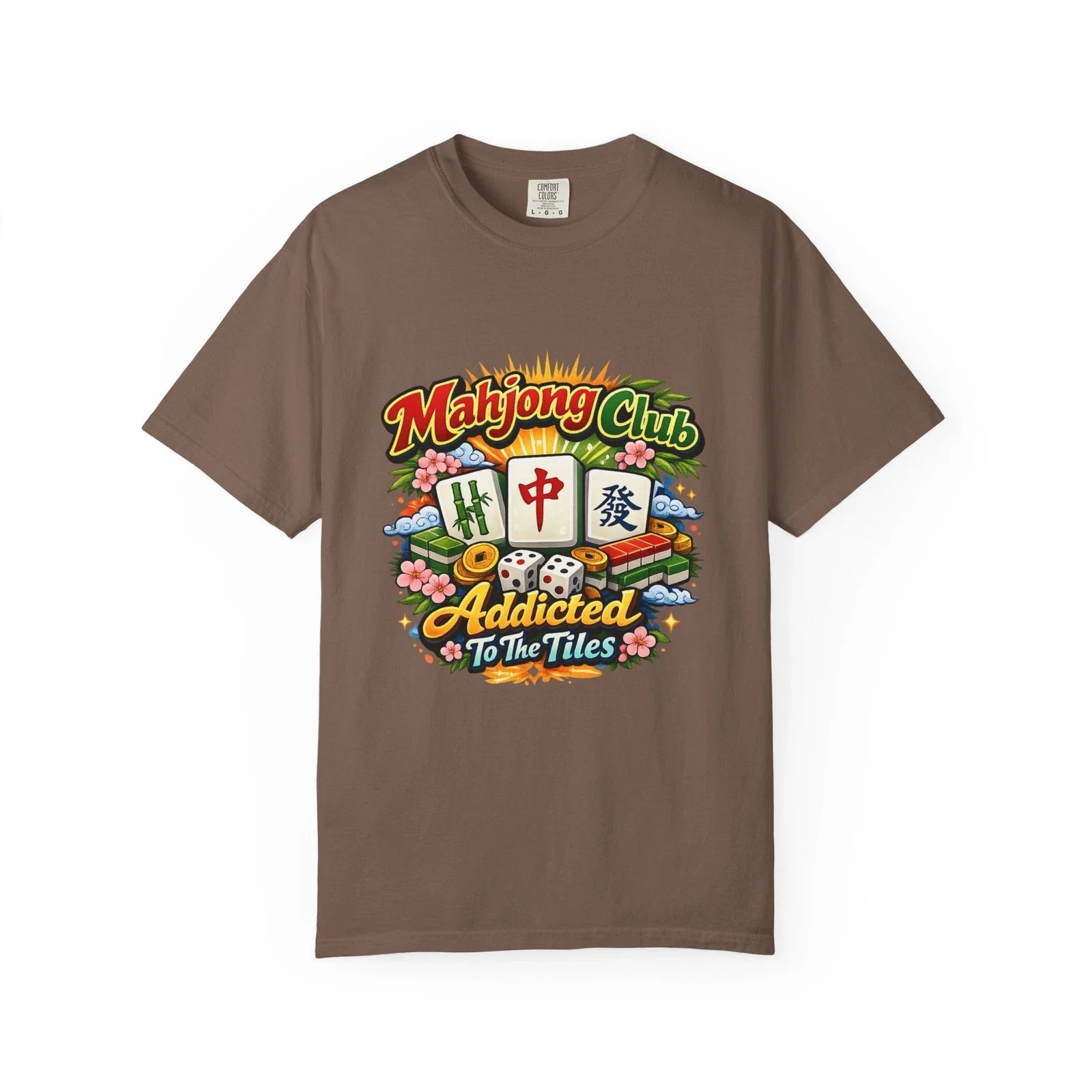 Mahjong Club Addicted to the Tiles T-shirt | Mahjong Graphic Tee Unisex T-shirt, Sweatshirt, Hoodie, Long Sleeve Tee - T-Shirt, Sweatshirt, Hoodie