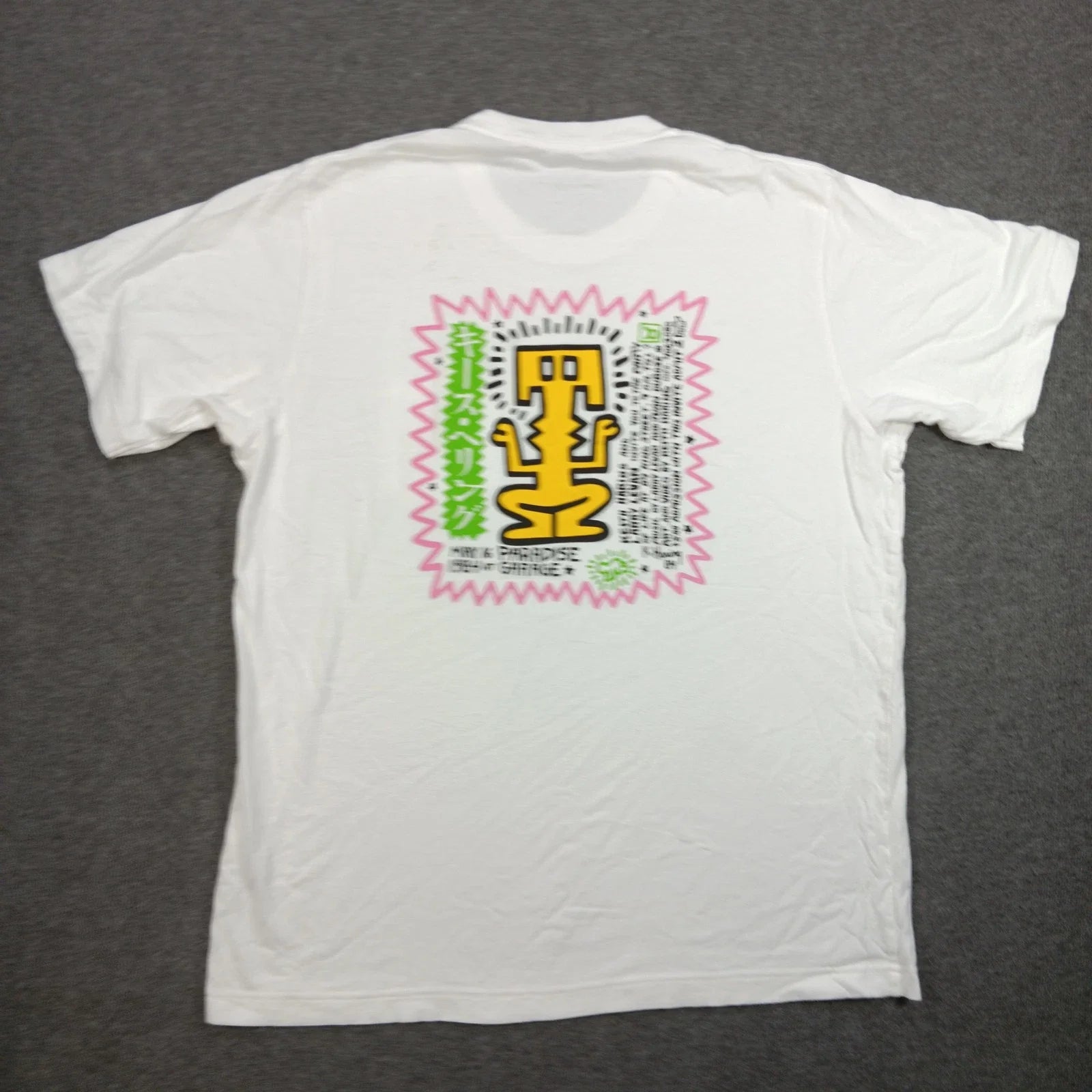 Keith Haring Uniqlo Shirt Mens Large White Pocket Graphic Paradise Garage Unisex T-shirt, Sweatshirt, Hoodie, Long Sleeve Tee - T-Shirt, Sweatshirt, Hoodie