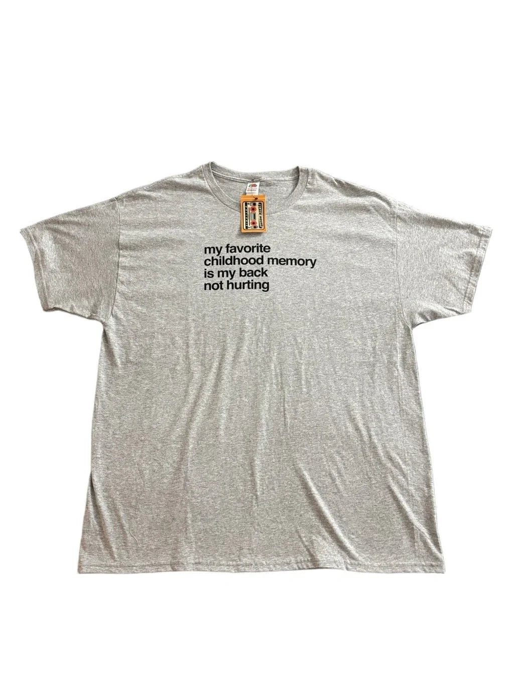 NWT My Favorite Childhood Memory Is My Back Not Hurting Tee XL Funny Unisex T-shirt, Sweatshirt, Hoodie, Long Sleeve Tee - T-Shirt, Sweatshirt, Hoodie