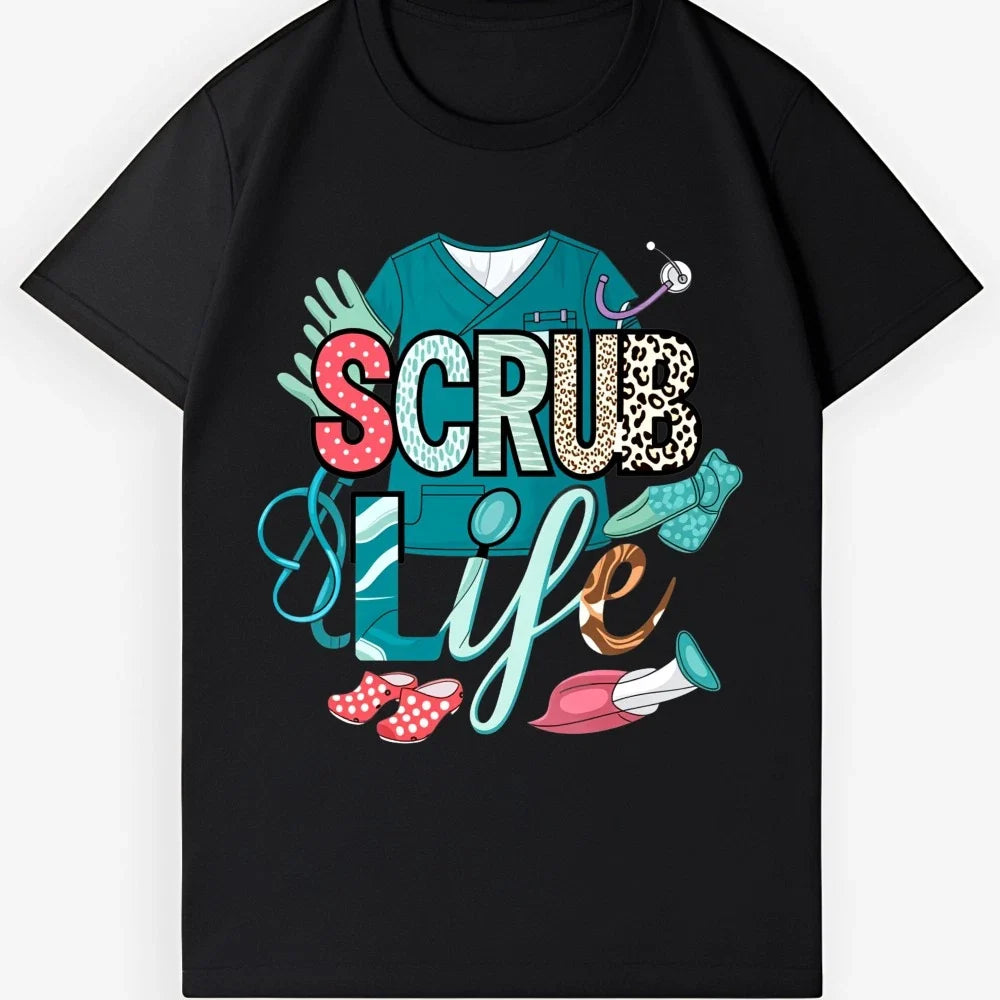 Colorful Scrub Life Nurse Tee - Medical Professional Casual Streetwear Unisex T-shirt, Sweatshirt, Hoodie, Long Sleeve Tee - T-Shirt, Sweatshirt, Hoodie