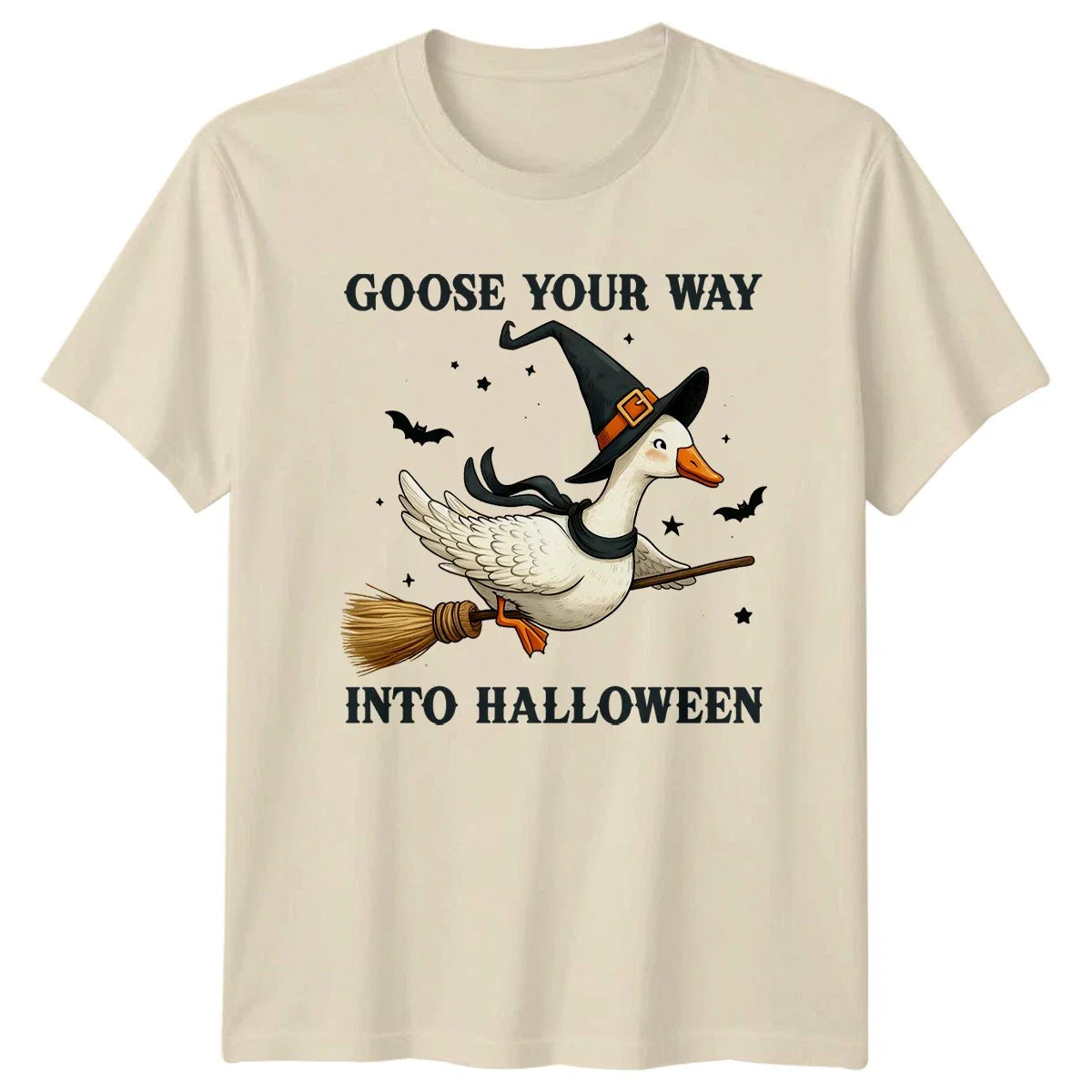 Goose Your Way Into Halloween T-Shirt Funny Animal Halloween Gift For Him Unisex T-shirt, Sweatshirt, Hoodie, Long Sleeve Tee - T-Shirt, Sweatshirt, Hoodie