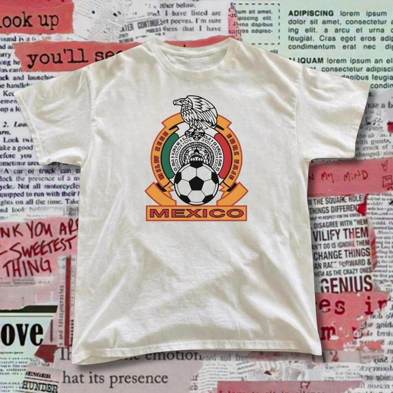 Mexico Soccer With Eagle Soccer Ball MEXICO Graphic T-Shirt S-5XL Unisex T-shirt, Sweatshirt, Hoodie, Long Sleeve Tee - T-Shirt, Sweatshirt, Hoodie