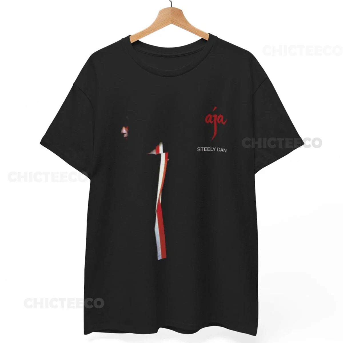 Steely Dan Aja Album Cover T-Shirt Classic Rock Music Jazz Unisex Tee Unisex T-shirt, Sweatshirt, Hoodie, Long Sleeve Tee - T-Shirt, Sweatshirt, Hoodie