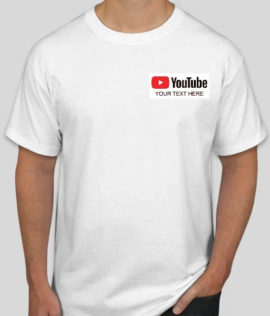 Personalized YouTube Channel Custom Vinyl t-shirt S,M,L,XL,2XL Adult Unisex NEW Unisex T-shirt, Sweatshirt, Hoodie, Long Sleeve Tee - T-Shirt, Sweatshirt, Hoodie