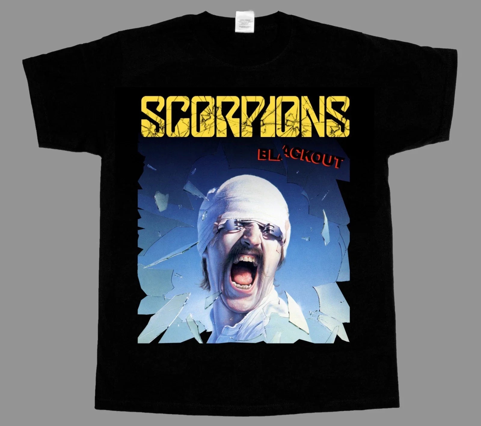 SCORPIONS BLACKOUT'82 UFO SHORT LONG SLEEVE NEW T-SHIRT 345XL Unisex T-shirt, Sweatshirt, Hoodie, Long Sleeve Tee - T-Shirt, Sweatshirt, Hoodie