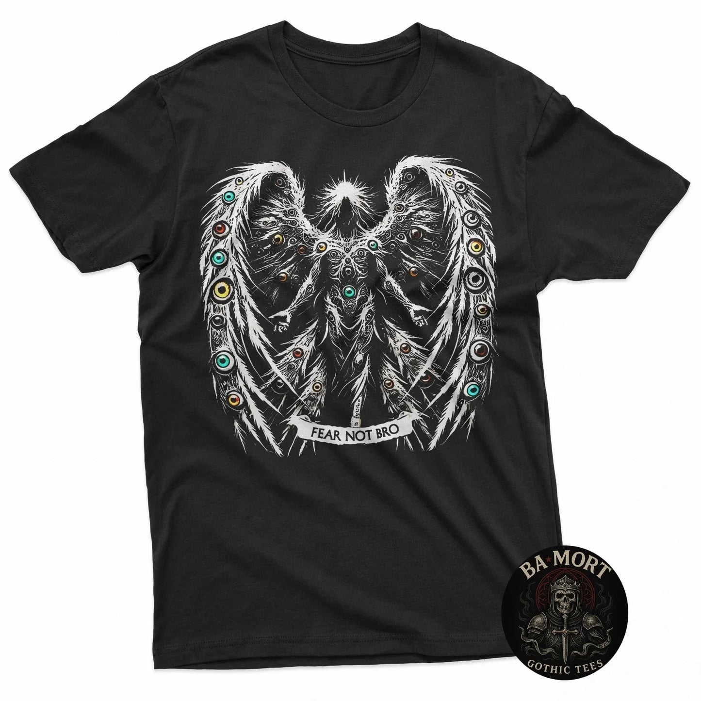 Fear Not Bro Seraphim Angel Biblical Christian Humor T-Shirt Unisex T-shirt, Sweatshirt, Hoodie, Long Sleeve Tee - T-Shirt, Sweatshirt, Hoodie