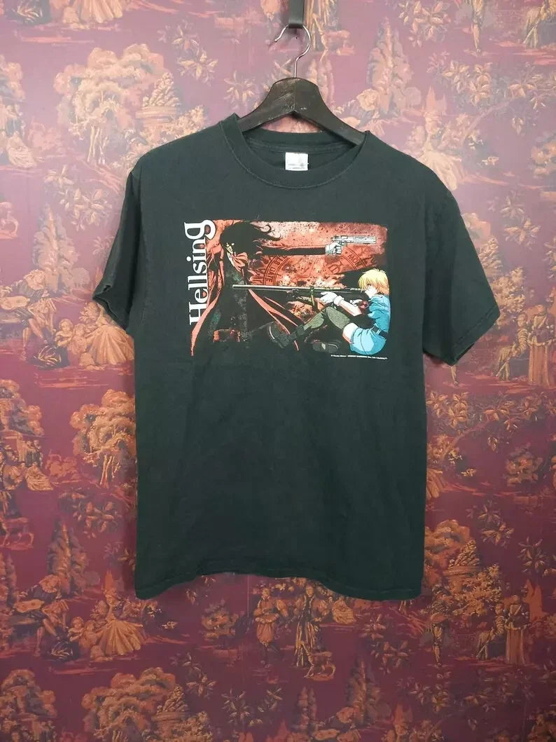 2000s Hellsing anime Y2K vintage tee shirt Unisex T-shirt, Sweatshirt, Hoodie, Long Sleeve Tee - T-Shirt, Sweatshirt, Hoodie