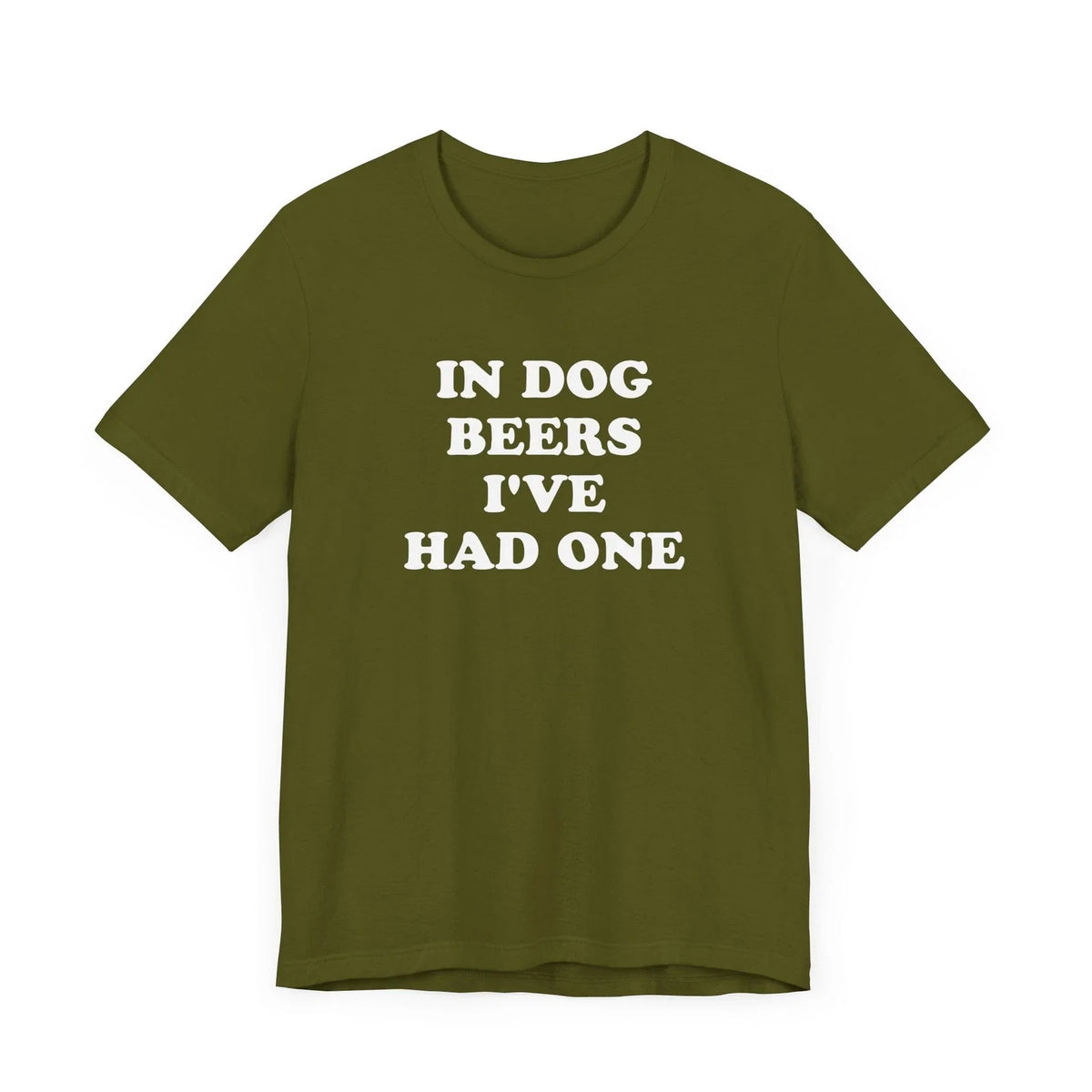 In Dog Beers I've Had One Drinking Lover, Drunk Party - Adult & Kids T-Shirts, Sweatshirts & Hoodies apparel design preview 1