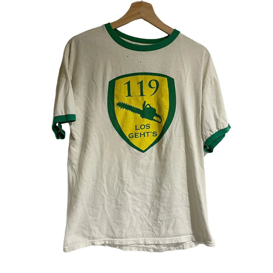 119 los gehts t shirt Men White Green Trim Soccer Large Unisex T-shirt, Sweatshirt, Hoodie, Long Sleeve Tee - T-Shirt, Sweatshirt, Hoodie