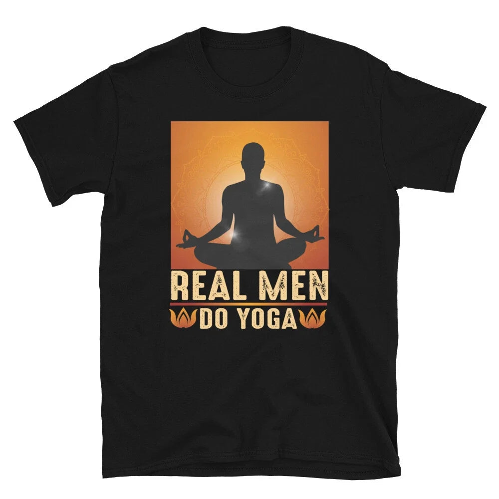 Real Men Do Sassy Sarcastic Yoga Joke Unisex T-shirt, Sweatshirt, Hoodie, Long Sleeve Tee - T-Shirt, Sweatshirt, Hoodie