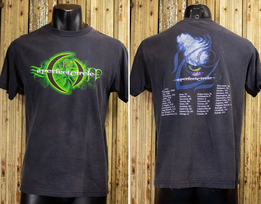 Vintage Perfect Circle 13th Step Concert T Shirt 2003 Unisex T-shirt, Sweatshirt, Hoodie, Long Sleeve Tee - T-Shirt, Sweatshirt, Hoodie